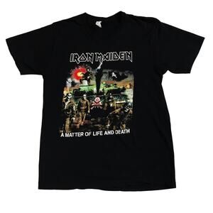 Iron Maiden A Matter of Life And Death Concert Rock Band T-Shirt Large Graphic